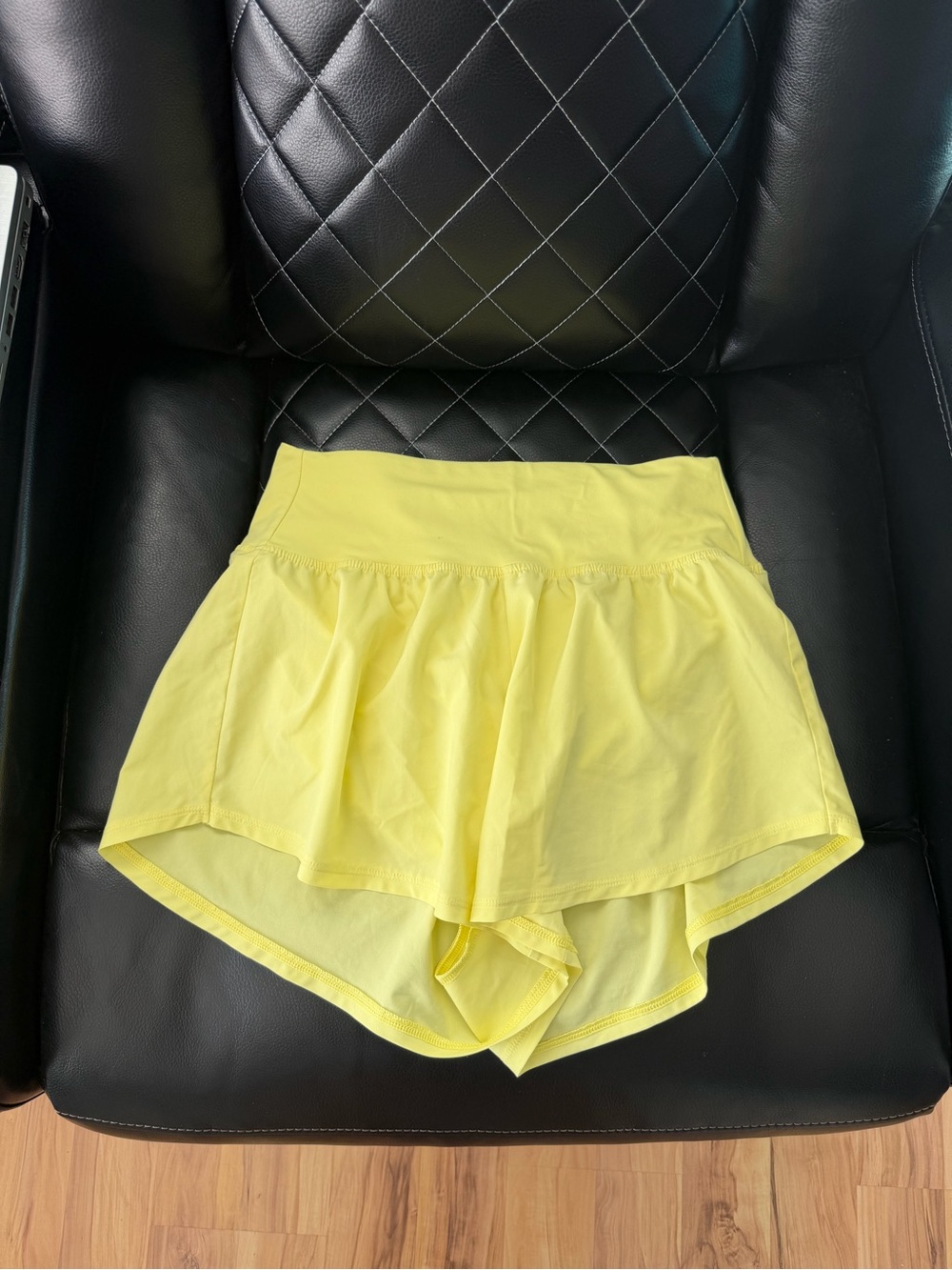 Yellow Women's Active Skort Shorts